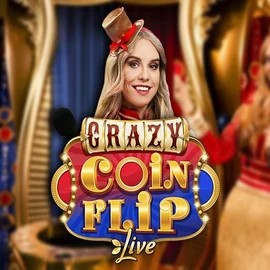 Crazy Coin Flip online game logo by Evolution on katanaspins.co.uk