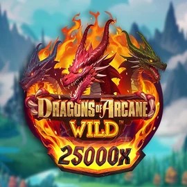 Dragons of Arcane Wild logo by Foxium at Katanaspin Casino