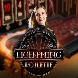 Official Live Casino logo: Lightning Roulette by Evolution at Katanaspin Casino