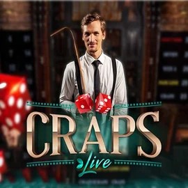 Official Live Casino logo: Live Craps by Evolution at Katanaspin Casino