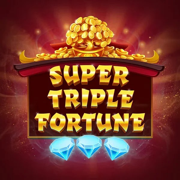 Super Triple Fortune slot visual from Greentube available on katanaspins.co.uk